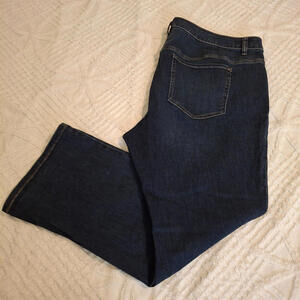 Lane Bryant Women's Plus‎ Size 26 Denim Dark Blue Jeans Boot Cut Stretch Curvy